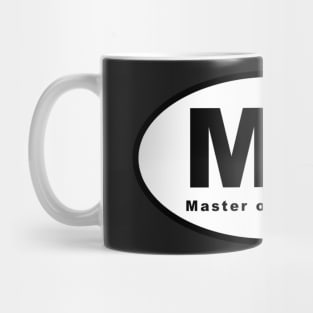 MS (Master of Science) Oval Mug